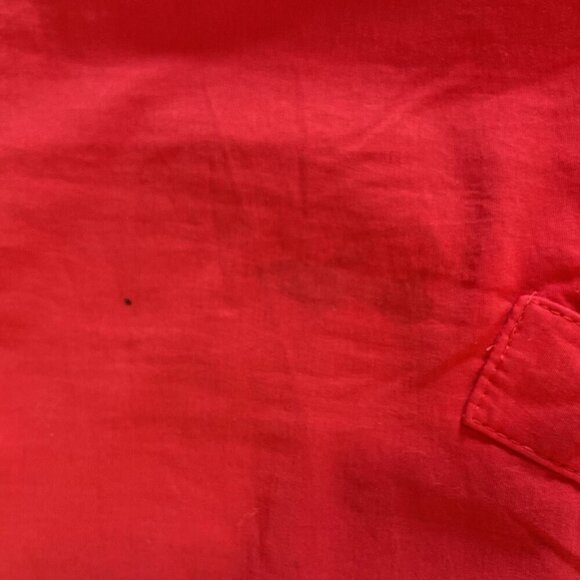 J. Crew Vintage Oarsman Mens Bomber Jacket Size M Red Fleece Lining Made In USA - Picture 11 of 14